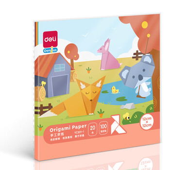 得力(deli)20色100张12*12cm手工折纸 彩纸剪纸软卡纸美术涂鸦DIY绘画手工纸 儿童文具生日开学礼物 得力(deli)20色100张12*12cm手工折纸 彩纸剪纸软卡纸美术涂鸦DIY绘画手工纸 儿童文具生日开学礼物