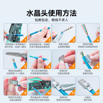 山泽 超五类网线屏蔽水晶头 Cat5e千兆网络连接器 超5类镀金工程级RJ45电脑网线接头  100个 SJ-P5100