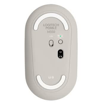 罗技（Logitech）PEBBLE 企业级无线蓝牙鼠标 轻音鼠标 办公鹅卵石造型 轻薄便携 时尚小巧  烟云灰【团单优惠】