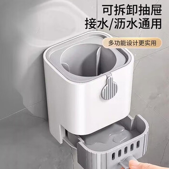 LYNN壁挂式马桶刷套装 无死角清洁厕所刷可沥水带底座卫生间厕所刷子