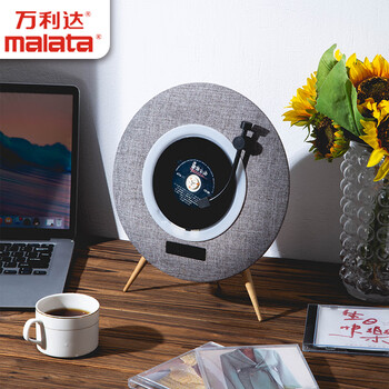 万利达（Malata）SG1882一体式CD机CD播放机唱片机造型音响cd机 桌面音响颜值复古音响灰色