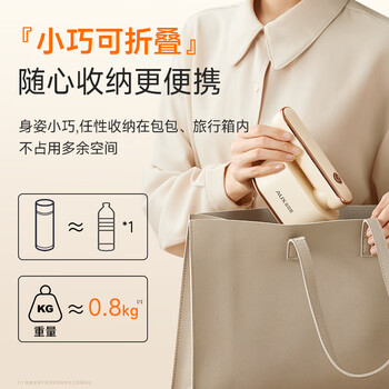 奥克斯（AUX）手持挂烫机38g/min大蒸汽70ml水箱家用熨烫机小型电烫斗旅游出差便携式烫熨衣服神器礼品团购YD839