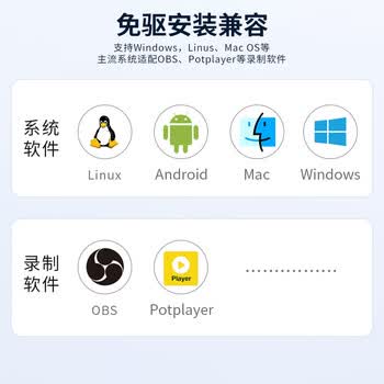 科雅 采集卡HDMI视频 4K高清输入Switch/NS/PS5/4游戏手机相机直播录制电脑USB/Type-C双输出采集器
