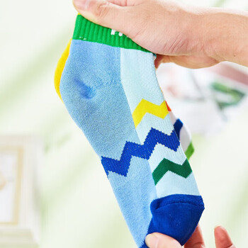 TAAN泰昂羽毛球袜子儿童专业户外运动袜中筒毛巾底T606混色两双装 TAAN泰昂羽毛球袜子儿童专业户外运动袜中筒毛巾底T606混色两双装