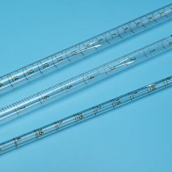 冰禹 AB40231 玻璃刻度吸管 滴管 长吸管具环标吸管 刻度吸量管 移液管 0.1ML（非A级）