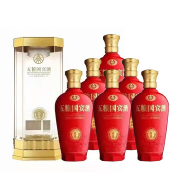 最終SALE 【中国白酒】　五糧国賓酒（浓香型白酒） Amazon.co.jp: 【常温便】【白酒】五糧国賓酒（浓香型白酒） 52