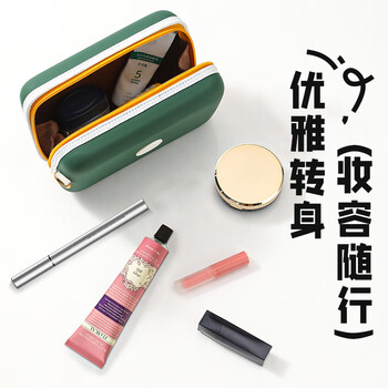 锦宫（KINGJIM）25新款学院风Carchette收纳包数码配件数据线充电器电源存储卡保护化妆包白色 PS5909GS-W