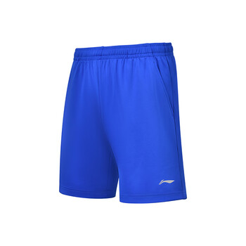 李宁（LI-NING）乒乓球运动短裤男女同款速干透气乒乓球服羽毛球短裤 鲜蓝色 XL 