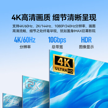 山泽全功能type-C双头ctoc数据线PD100W快充4K投屏视频传输兼容雷电4/3适用苹果17/16华为笔记本0.5米
