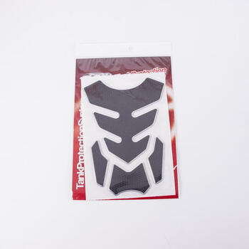 摩托车油箱贴摩托车装饰贴摩托车仿碳纤维油箱贴纸鱼骨贴花 银色一张