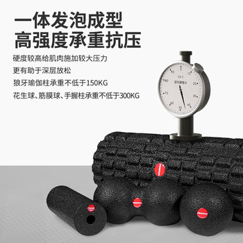 PROIRON普力艾 泡沫轴四件套 实心瑜伽柱肌肉放松滚轴按摩筋膜棒瑜伽器材
