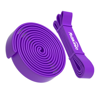 曼迪卡威（Mdikawe）弹力带健身抗阻康复腿部训练男女阻力带拉力带引体向上辅助瑜伽紫