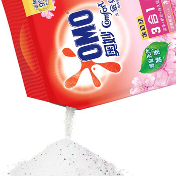 奥妙（OMO） 18含金纺樱花洗衣粉3kG 去污去顽渍 护色 新老包装随机发