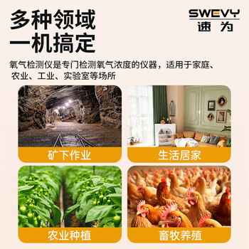 速为氧气浓度检测仪 测氧仪室内空气便携式氧气含量浓度测试仪SW-9820