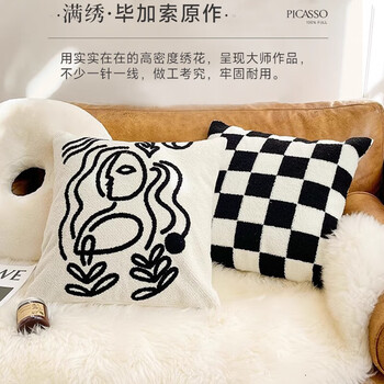 艾薇抱枕套 沙发抱枕靠垫套床头靠枕套45*45cm毕加索
