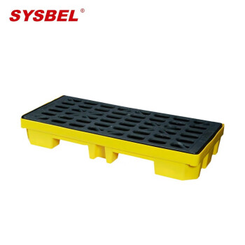 西斯贝尔/SYSBEL SPP102聚乙烯盛漏托盘双桶型32GAL/120L黄色 1个装 盛漏平台 聚乙烯盛漏量32Gal