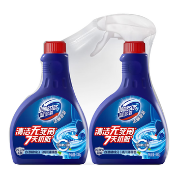 蓝多霸（DOMESTOS）香氛洁厕泡泡冰川薄荷香型 洁厕剂洁厕慕斯 330g*2