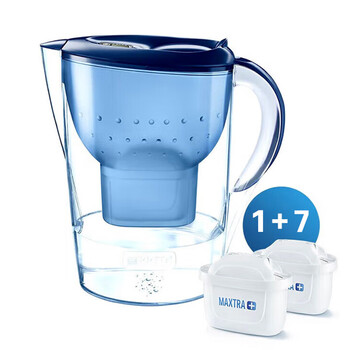 碧然德 德国BRITA 过滤净水器3.5L 除氯去水垢 净水壶滤水壶 Marella 海洋系列 【一壶七芯】