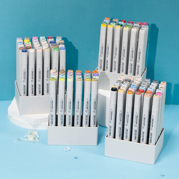法卡勒（FINECOLOUR）二代马克笔标准120色套装双头酒精油性学生水彩笔绘图手绘设计水彩笔美育