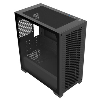 酷冷至尊（CoolerMaster）Elite301 Lite黑色版 MATX电脑机箱 免工具前面板/钢化玻璃侧板/支持USB Type-C