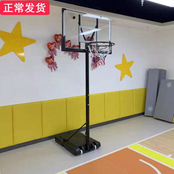 冠盟 篮球架室内外标准可升降移动球筐 成人豪华手拉（篮板130*80cm)