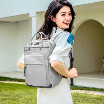 高尔夫（GOLF）双肩包女15英寸笔记本电脑包苹果华为背包商务出差旅行大学生书包