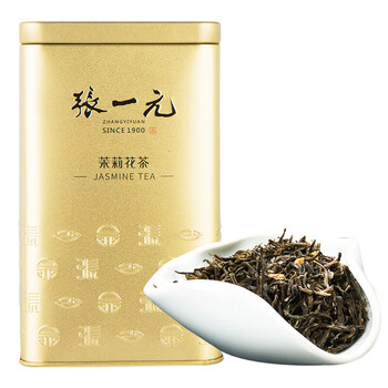张一元 特种茉莉花茶200g 浓香型毛尖新茶 非遗技艺【金罐装】团购福利