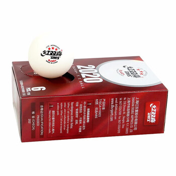 红双喜DHS东京比赛赛顶三星DJ40+比赛用球白色6只装