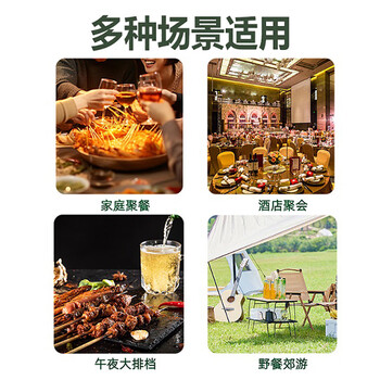 班森一次性桌布罩加厚松紧口PE台布直径1.6米*8张罩式束口露营野炊