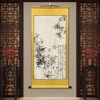 郑板桥竹子水墨画排行- 京东