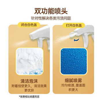 水卫仕（seaways）油烟机清洗剂油污清洁剂威猛去油除菌厨房重油污净480g促销3瓶装