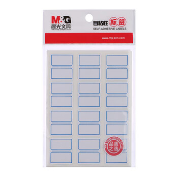 晨光(M&G)12枚X10不干胶标签贴纸姓名贴商品标价纸口取纸便签条百事贴标签贴 蓝 YT-17 1包 晨光(M&G)12枚X10不干胶标签贴纸姓名贴商品标价纸口取纸便签条百事贴标签贴 蓝 YT-17 1包