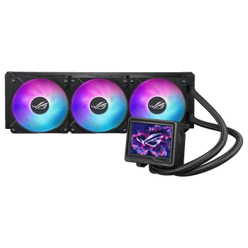 华硕ROG 龙神三代 360 ARGB EXTREME一体式水冷散热器 Asetek全新方案/加厚磁吸式风扇/3.5英寸LCD屏