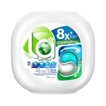 威露士La天然系列4合1洗衣凝珠/去渍50粒+护色50粒+去渍50粒