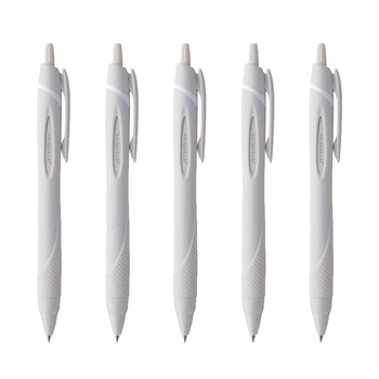 uni三菱JETSTREAM系列按动原子笔SXN-150 顺滑学生办公圆珠笔0.38mm 浅灰 5支装