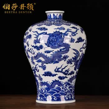 景德镇陶瓷花瓶瓶型号规格- 京东