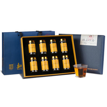 白沙溪茶叶安化黑茶湖南特产天尖茶安化茗珠芽料288g礼盒送礼袋