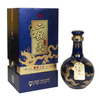 白酒　牛栏山百年红30年白酒53度 百年牛栏山二锅头白酒系列30年牛栏山盛世红三十年53度500ML*6瓶