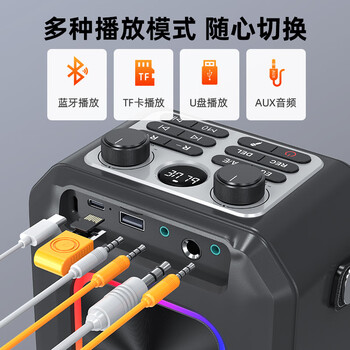 山水（SANSUI）D70户外k歌专用 广场舞音响大音量蓝牙音箱露营收款便携移动音响大功率音箱户外音响双麦乐器音箱