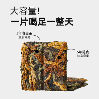 澜沧古茶叶2021年白茶新会陈皮云南贡眉散茶礼盒装送礼180g 澜沧古茶叶2021年白茶新会陈皮云南贡眉散茶礼盒装送礼180g