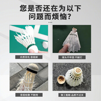 匹克羽毛球球耐打口粮球训练比赛专用球羽毛球子鸭毛10只装羽球王K10C 匹克羽毛球球耐打口粮球训练比赛专用球羽毛球子鸭毛10只装羽球王K10C