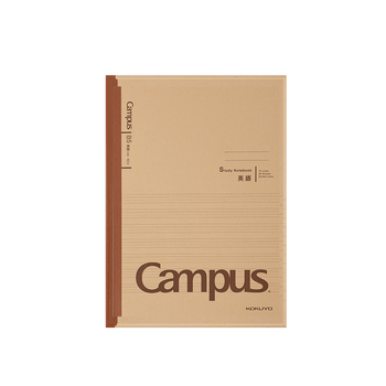 国誉（KOKUYO）笔记本本子Campus学习本·牛皮纸系列B5学生记事本 英语线/40页/3本 WCN-CNB14603