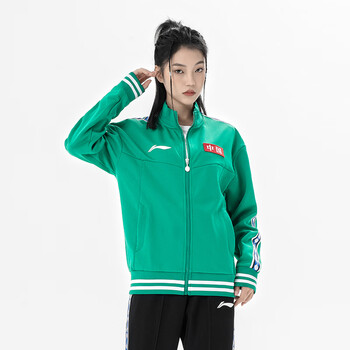 李宁（LI-NING）乒乓球服长袖外套秋冬运动服冠军系列国家队比赛领奖服男女 L 
