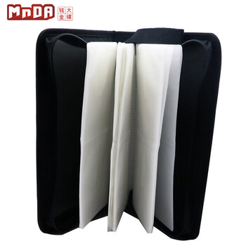 铭大金碟（MNDA）CD/DVD 车载cd包 帆布光盘包 可装80片 收纳包