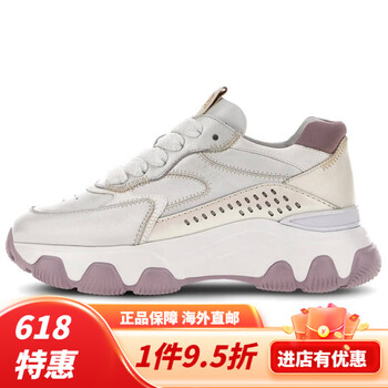 霍根hoganhyperactive时尚休闲运动鞋女款灰金紫36