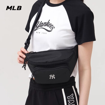 MLB包包男女斜挎包胸包腰包百搭休闲运动包礼物3AHSB025N-50BKS-F