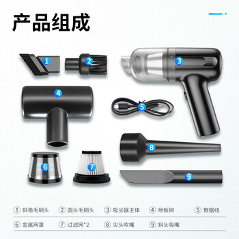 米瑞思（mryc）电脑吸尘器桌面车载手持主机键盘机箱笔记本台式清灰除尘清洁套装吸吹一体吹灰机小型无线便携