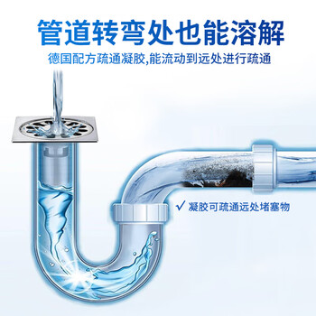 Dr.Riley管道疏通剂下水道马桶厨房地漏溶解液除臭除菌疏通神器除虫1000ml