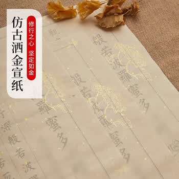 檀烨轩【108遍】心经抄经本小楷钢笔式毛笔字帖书法入门临摹软笔手抄本专用练习纸佛经套装描红半生熟
