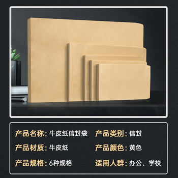 金蝶（kingdee）100张9号牛皮纸信封324*229mm 空白无字信封袋发票袋工资袋 BCBQ20-9号